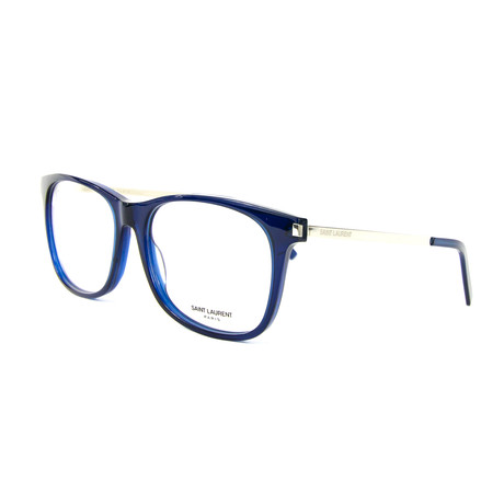 Saint Laurent // Unisex 260 Optical Frames // Blue + Silver