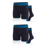 The Dream Boxer Brief + Sock Set // Blue // Pack of 2 (Small/Medium)