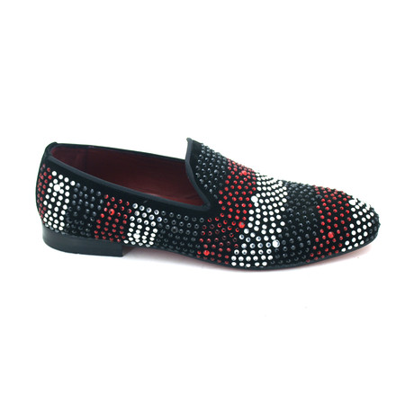 Poway Dress Shoes // Black + Red (Euro: 39)