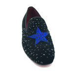 Delano Dress Shoes // Black + Blue (Euro: 39)