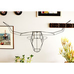 Longhorn Wall Décor (White)