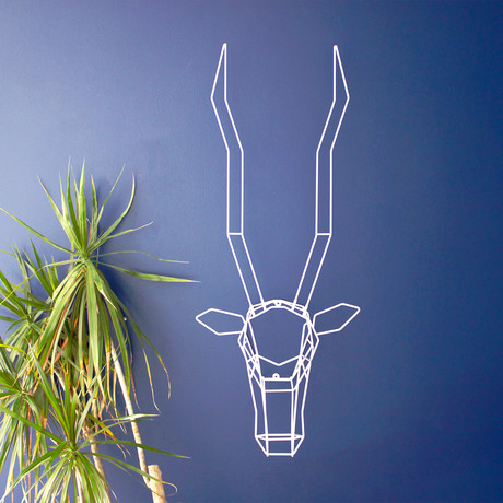 Gazelle Wall Décor (Whiite)