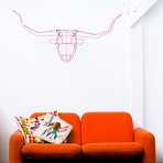 Longhorn Wall Décor (White)