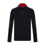 Firmino Quarter-Zip Sweater // Navy (2XL)