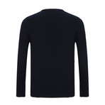 Jimmy V-Neck Sweater // Navy (2XL)