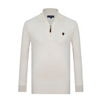 Bull Quarter-Zip Sweater // Ecru (M)