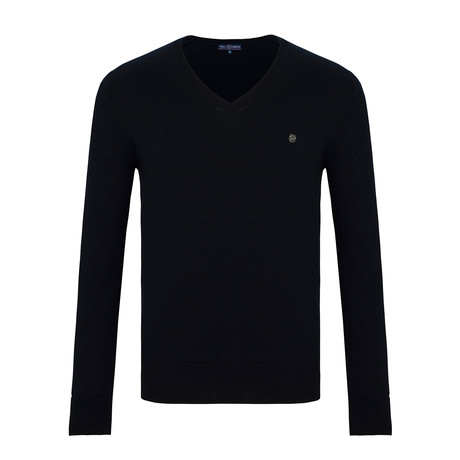 Oregon V-Neck Sweater // Navy (2XL)