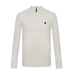 Bull Quarter-Zip Sweater // Ecru (M)