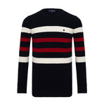 Buck Crew Neck Sweater // Navy (XL)