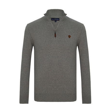 Remi Quarter-Zip Sweater // Gray (3XL)