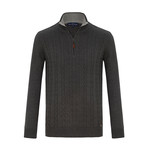 Jurgen Quarter-Zip Sweater // Gray (M)