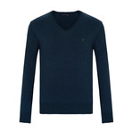 Ray V-Neck Sweater // Indigo (XL)