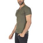 Kael T-Shirt // Khaki + Black (S)