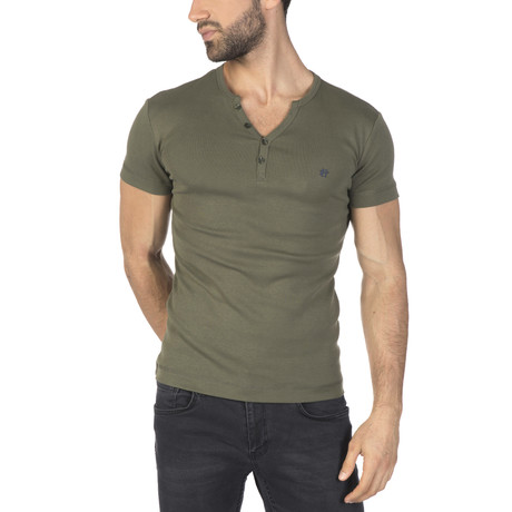 Kael T-Shirt // Khaki + Black (S)