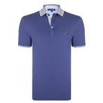 Quentin Short Sleeve Polo Shirt // Purple (XS)