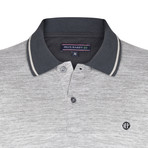 Finn Short Sleeve Polo Shirt // Anthracite (S)
