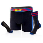 Sabbat X Haiti Boxer Brief + Sock Set // Camo + Black // Pack of 2 (L)