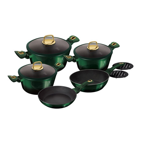 Emerald Collection Cookware Set // 10pcs - Berlinger Haus - Touch of Modern