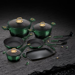 12-Piece Emerald Collection Cookware Set