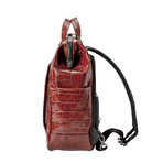 Cavallo Doc Croco Rucksack // Brown