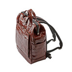 Cavallo Doc Croco Rucksack // Brown