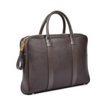 Leather Briefcase V2 // Dark Brown