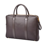 Leather Briefcase V2 // Dark Brown