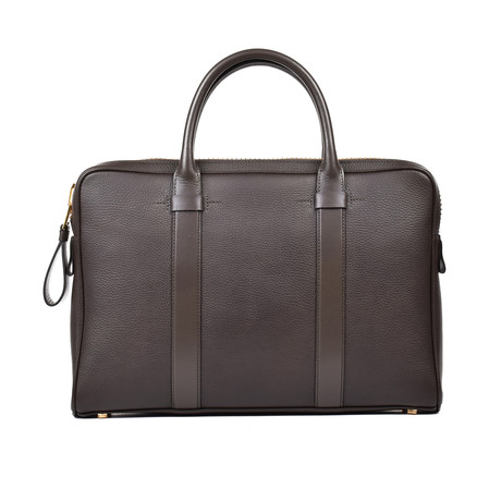 Leather Briefcase V2 // Dark Brown