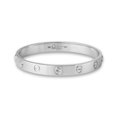 Cartier 18k White Gold Love Bracelet // Pre-Owned