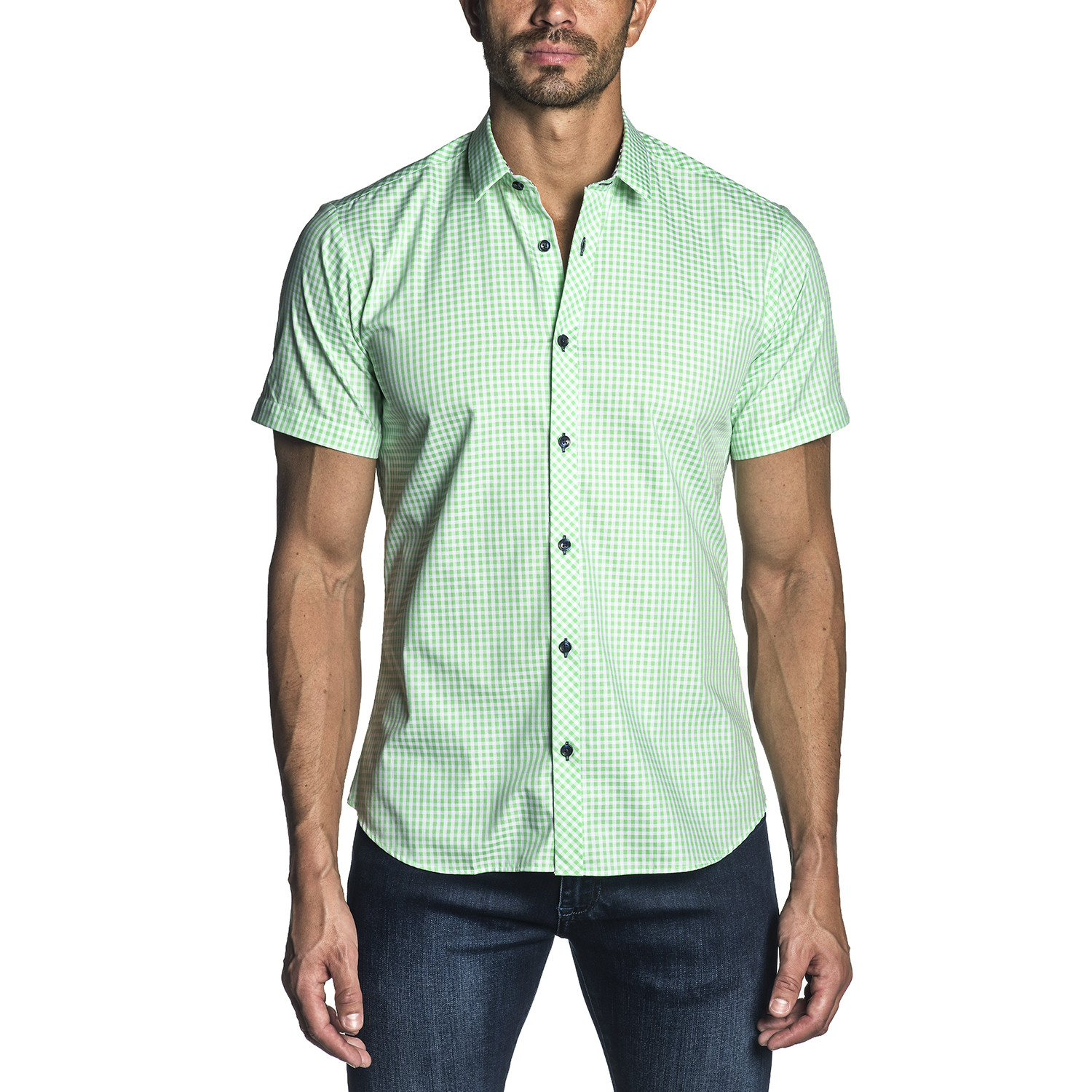 joker green button up shirt