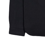 Aetna Shirt // Black + Herringbone (XL)