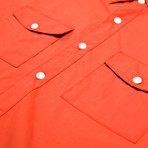 Maricopa Short Sleeve Button Up // Blood Orange (L)