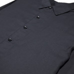 Osseus Long Sleeve Button Up // Black (XL)