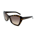 Prada // Women's PR07XS-2AU3DO Cat Eye Sunglasses // Dark Havana + Brown Gradient