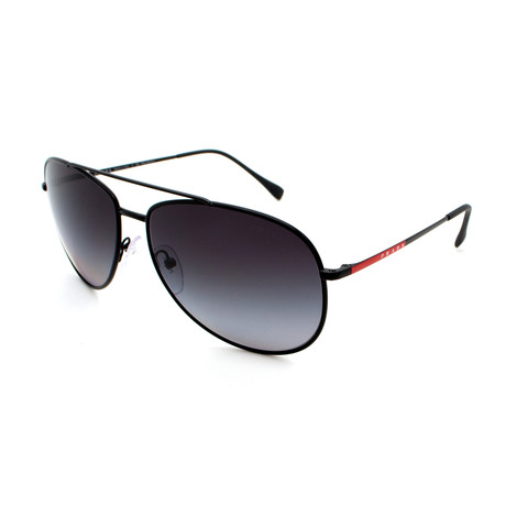Prada Sport // Men's PS55US-1BO5W1 Aviator Sunglasses // Gray Gradient