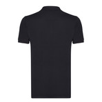 Corlu Short Sleeve Polo Shirt // Black + Bordeaux (3XL)