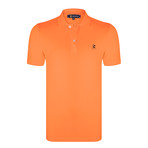 Tekirdag Short Sleeve Polo Shirt // Orange + Navy (S)