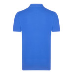 Usak Short Sleeve Polo Shirt // Sax + Red (XL)