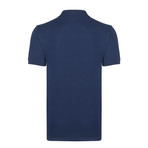 Inegol Short Sleeve Polo Shirt // Navy + Ecru (M)