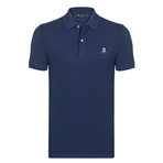 Inegol Short Sleeve Polo Shirt // Navy + Ecru (M)