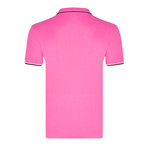 Isparta Short Sleeve Polo Shirt // Pink (M)