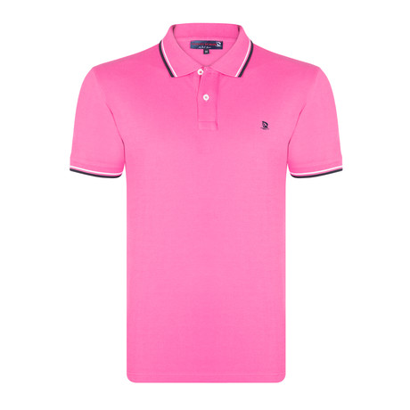 Isparta Short Sleeve Polo Shirt // Pink (S)