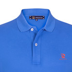 Usak Short Sleeve Polo Shirt // Sax + Red (XL)