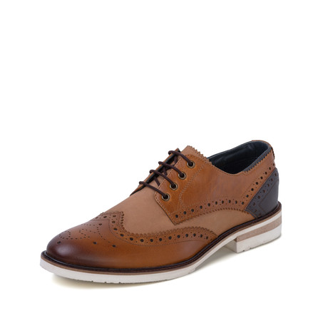 Lorenzo Derby Brogue // Tan + Brown (UK 6)