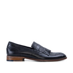 Sebastian Fringe Loafer // Black (UK 6)