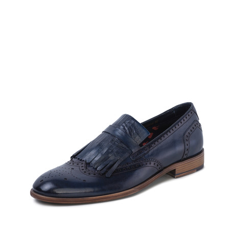 Sebastian Fringe Loafer // Navy (UK 6)