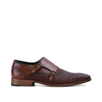 Luis Two Tone Woven Monk Strap // Tan (UK 6)