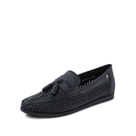 Mijas Tassel Huarache Shoe // Black (UK 6)