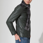 Milas Leather Jacket // Green (2XL)