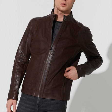 Safranbolu Leather Jacket // Brown (S)